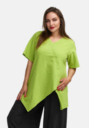 Túnica de linho em linha A 'Venti'