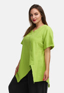 Túnica de linho em linha A 'Venti'