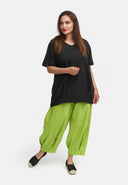 Camiseta longa de linho em silhueta balão 'Venti'