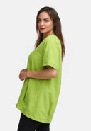 Camiseta longa de linho em silhueta balão 'Venti'