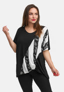 Túnica em linha A de viscose leve com stretch 'Sovana'