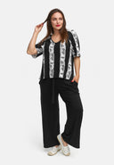 Camiseta quadrada em viscose elástica leve 'Sovana'