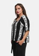 Camiseta quadrada em viscose elástica leve 'Sovana'