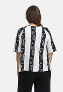 Camiseta quadrada em viscose elástica leve 'Sovana'