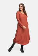 Φόρεμα σε γραμμή Α με σούρα 'Ferina'