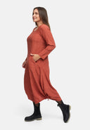 Φόρεμα σε γραμμή Α με σούρα 'Ferina'