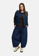 'Amira' Weste – dark denim, lässig & mit Stretch