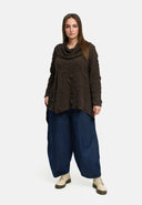 'Brunel' Túnica – forma corta, elegantemente estructurada & cuello de camisa