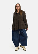 'Brunel' Túnica – forma corta, elegantemente estructurada & cuello de camisa