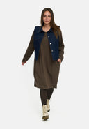 'Amira' Weste – dark denim, lässig & mit Stretch