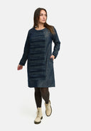 Robe 'Noelle' – denim, brillant & festif