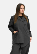Veste-blouse 'Cleo' – boutonnable, décontractée et ample, lignes élégantes