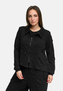 'Brunel' Jacke – cozy stretch, edel strukturiert & Hemdkragen