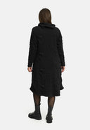 'Brunel' Dress – Cowl-Neck, Side Ruching & Midi Length