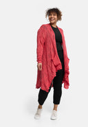 Cardigan lungo 'Cotture' – femminile, leggero e giocoso