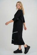 Sukienka midi 'Saria' – czysta, wygodna i naturalna