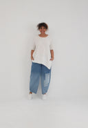 'Crissa' Tunic – pleated, light & modern-asymmetrical